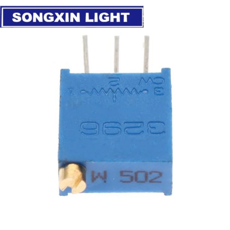 Trimmer Potentiometer 10pcs 3296W 3296 50-1M ohm 103 100R 200R 500R Trimpot Trimmer Potentiometer