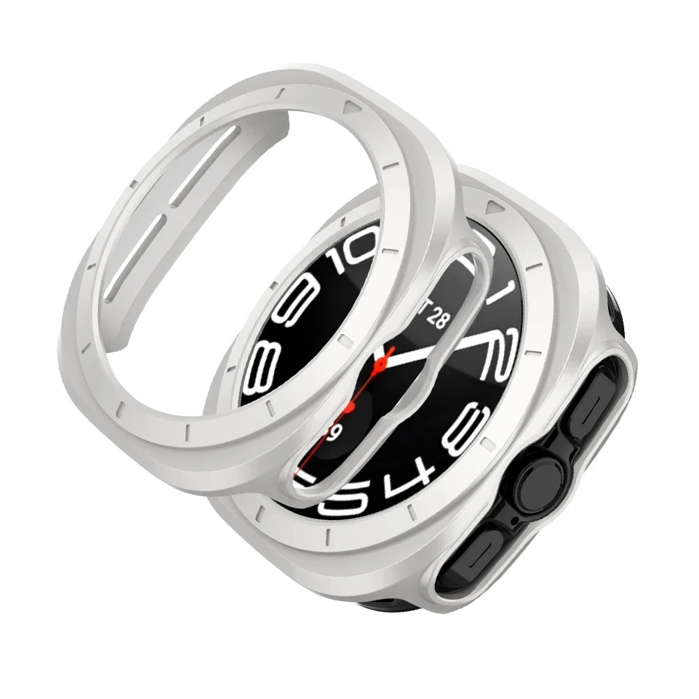 Enhanced Protective PC Case for Smartwatch - Hollow Frame Hard Bumper Cover