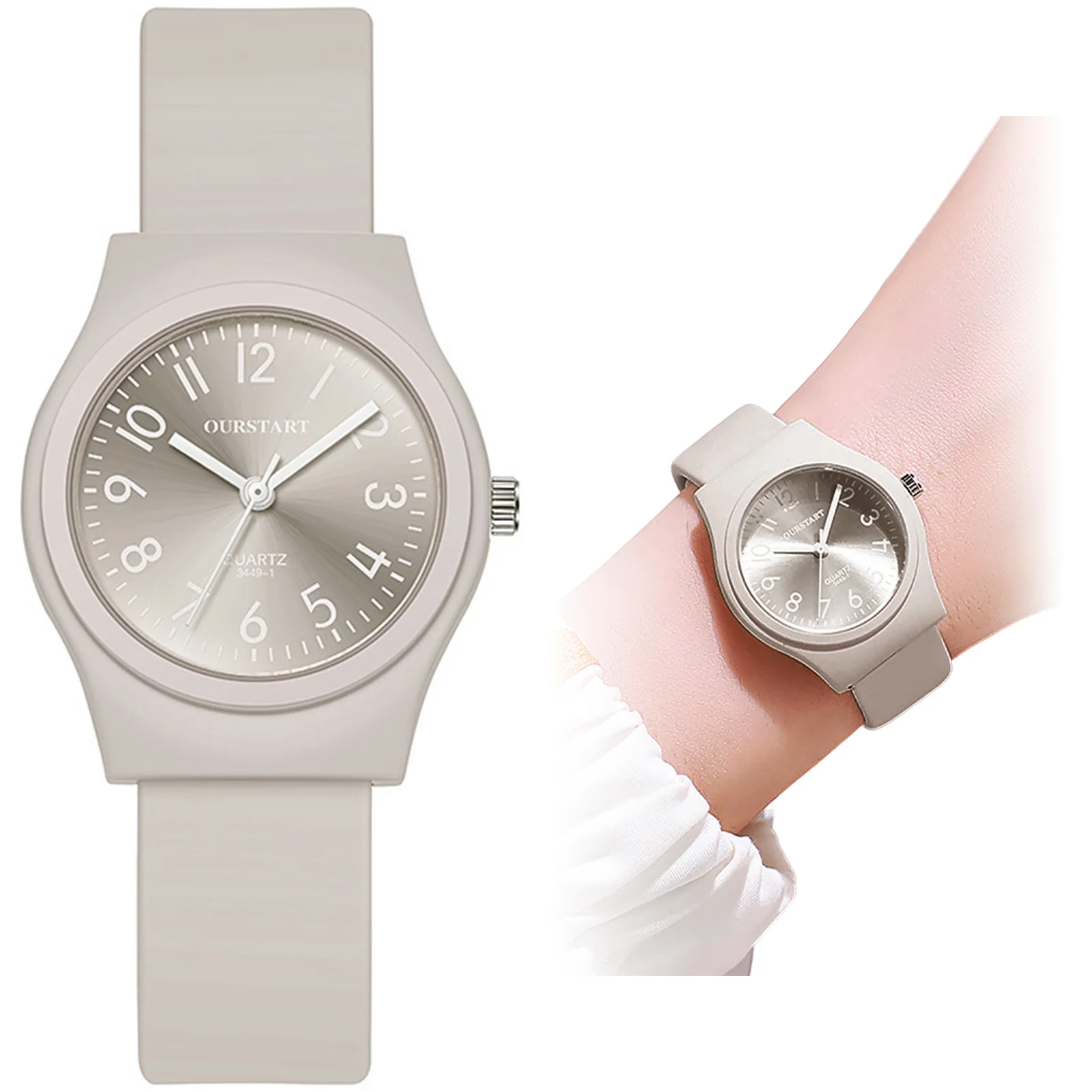 

Модные кварцевые часы для пар, Легко читаемые Аналоговые часы с круглым циферблатом и 3 ручками для организации времени и расписания