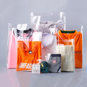 Sacchetti per imballaggio di abbigliamento in plastica Accessori Regali Sacchetti sigillati trasparenti Sacchetti autoadesivi OPP Sacchetti per imballaggio di vestiti