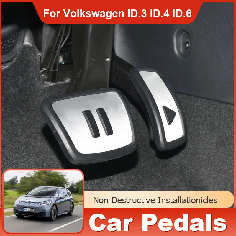 

for Volkswagen VW Golf 7 8 MK7 MK8 ID.3 ID.4 ID.6 ID3 ID4 ID6 Stainless Steel Car Pedals Gas Acceleraotr Brake Rest Pedal Cover