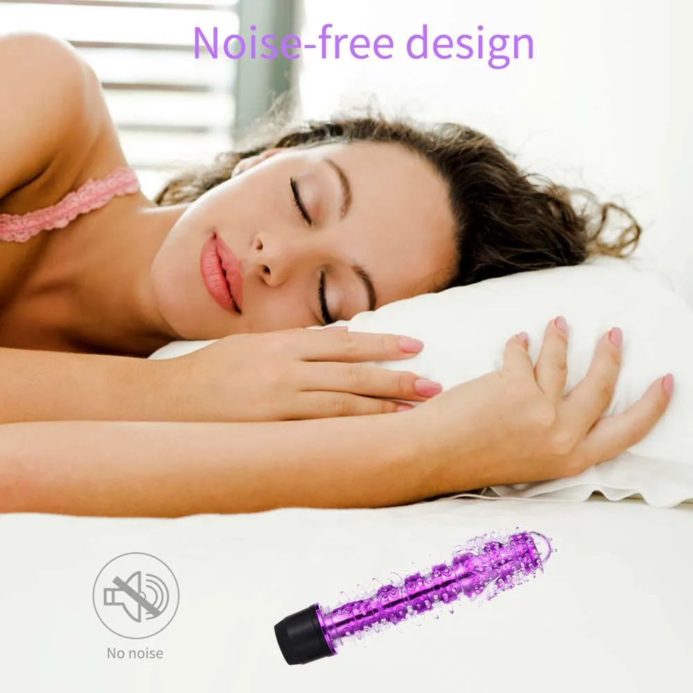 Sex Toys G Spot Stimulator Vibrator for Women Realistic Jelly Vibrating Dildo Thorn Dragon Beard Small Bald Vibrator Wand Adult Toys