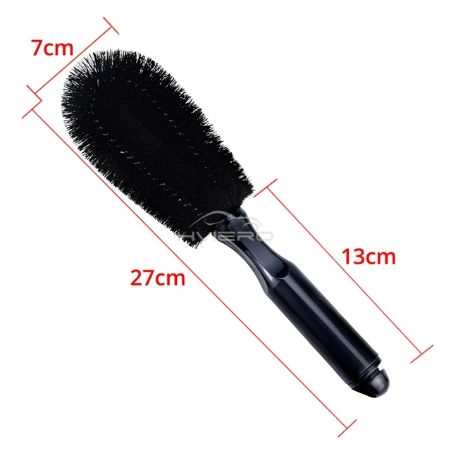 1/2X roue de lavage de voiture Handtruck moto bord souple moyeu brosse jante épurateur pneu poussière combinaison ensemble outils de nettoyage accessoires 6