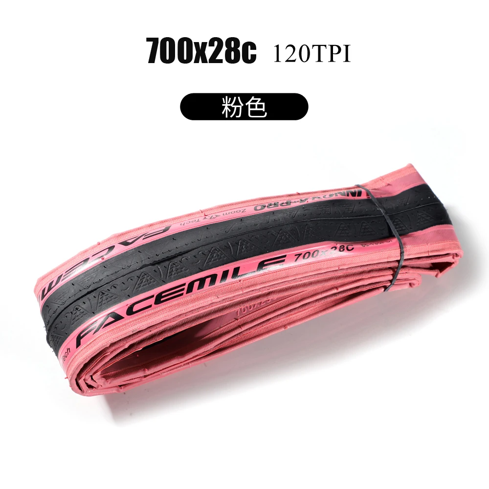 ピンク　INNOVAーPRO FACEMILEロードバイクタイヤ2本セット 2PCS Road Bicycle Tires Puncture Resistant Athletic Pink