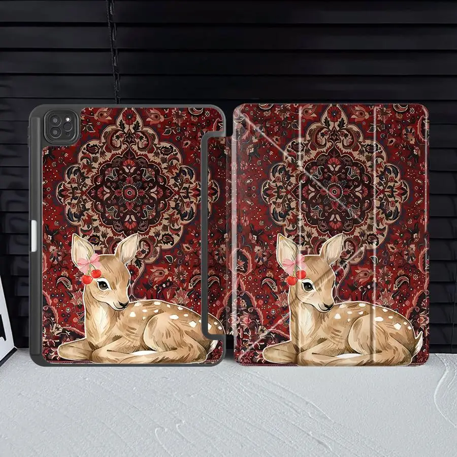 Lovely Retro Tablet Case with Holder Cover