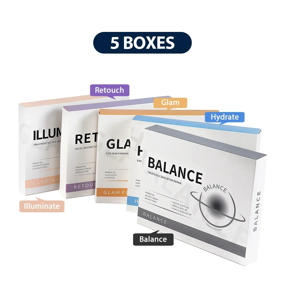5 pcs Revive Pods Glam Pod co2 Skin Care Gels For Aqua Facial Machine CO2 Serum For Oxygen Bubble Facial SPA Machine 3