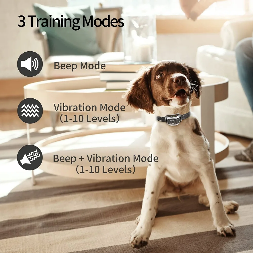Paipaitek Cat Training Collar With Remote Anti Meow Collar Waterproof Rechargeable Cat Stop Meowing Barking Collar