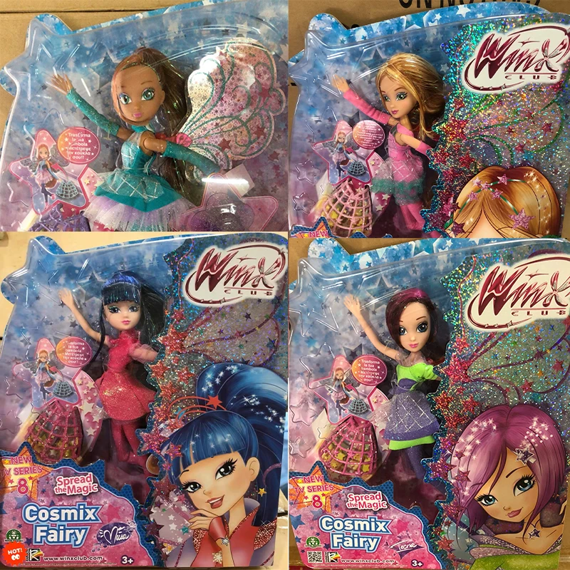 Original Rare Winx Doll Limited Edition Fashion Fairy Rainbow World of Winx Anime Action Figures Club Enchantix Doll Girls Toys images - 6