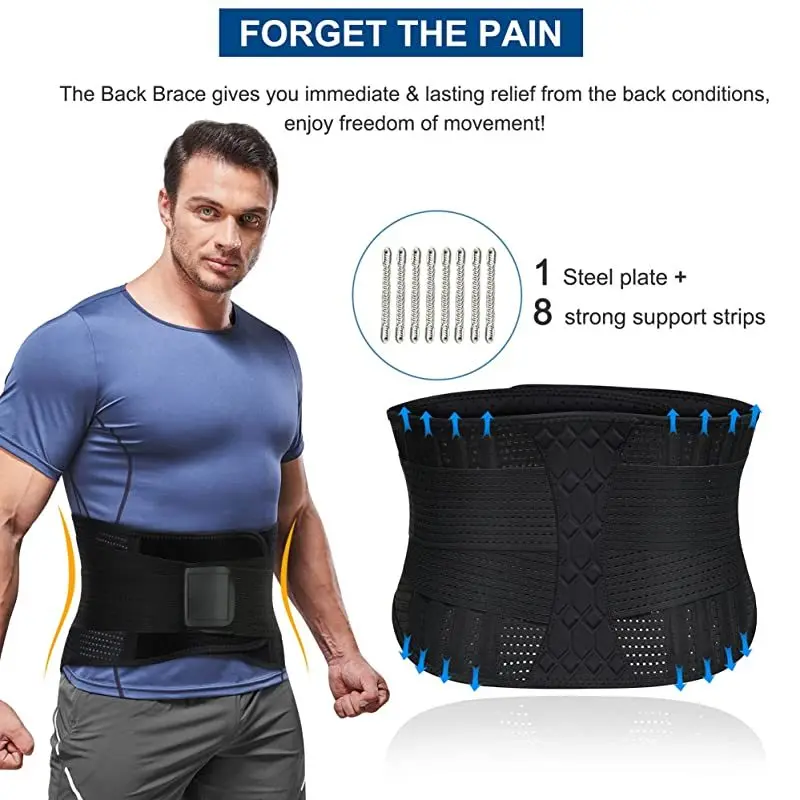 Breathable Back Lumbar Support Belt Waist Orthopedic Corset Spine Decompression Waist Trainer Back Pain Relief