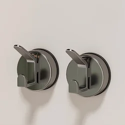 Set of 2 Stylish Strong Load - Bearing Suction Cup Hooks for Shower and Wall Mounting (2 Pcs)