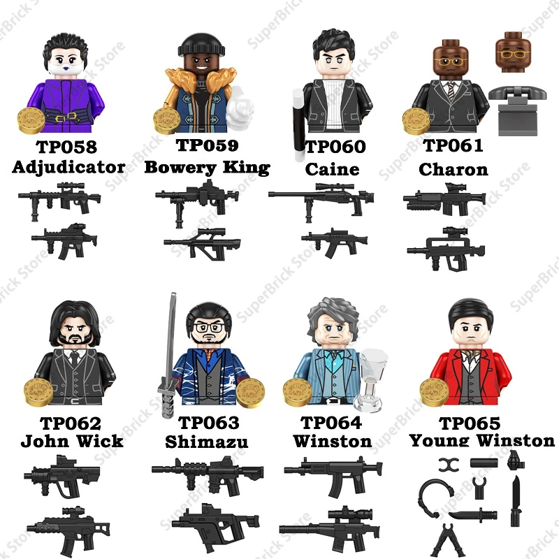 

Горячие фильмы Джон фитиль мини Экшн-фигурки модель строительные блоки Детские кирпичи куклы игрушки подарки