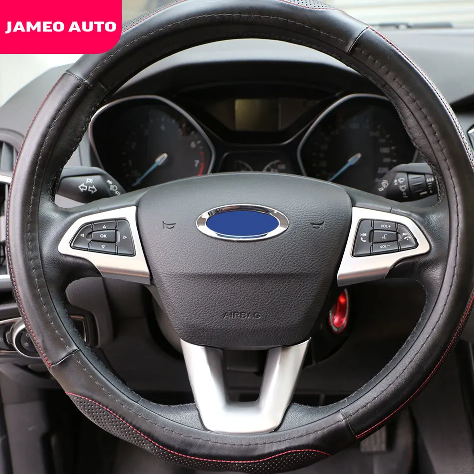 Jameo Auto Auto Chrome Lenkrad Schutz Abdeckung Trim Aufkleber für