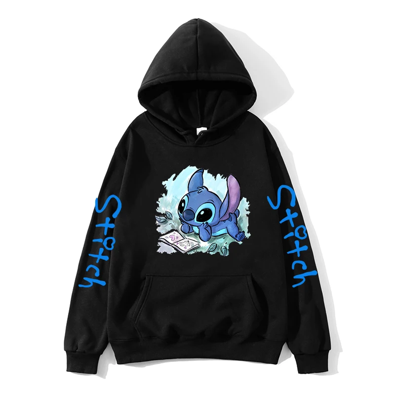 thumbnail image 1 of Sudaderas con capucha de Disney para hombres y mujeres, sudadera con capucha de los años 90, Y2k, Stich, ropa de calle Harajuku para niños y niñas, 1 of 3