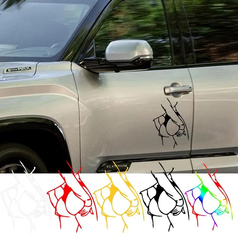 

Car Reflective Decals Beautiful Girl Figure Sticker Car Decor Self Adhesive Reflective Tape Stickers Car Decoration Accessories
