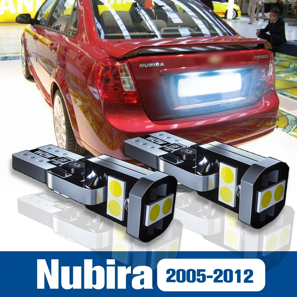 

2pcs LED License Plate Light Lamp Accessories Canbus For Chevrolet Nubira 2005 2006 2007 2008 2009 2010 2011 2012
