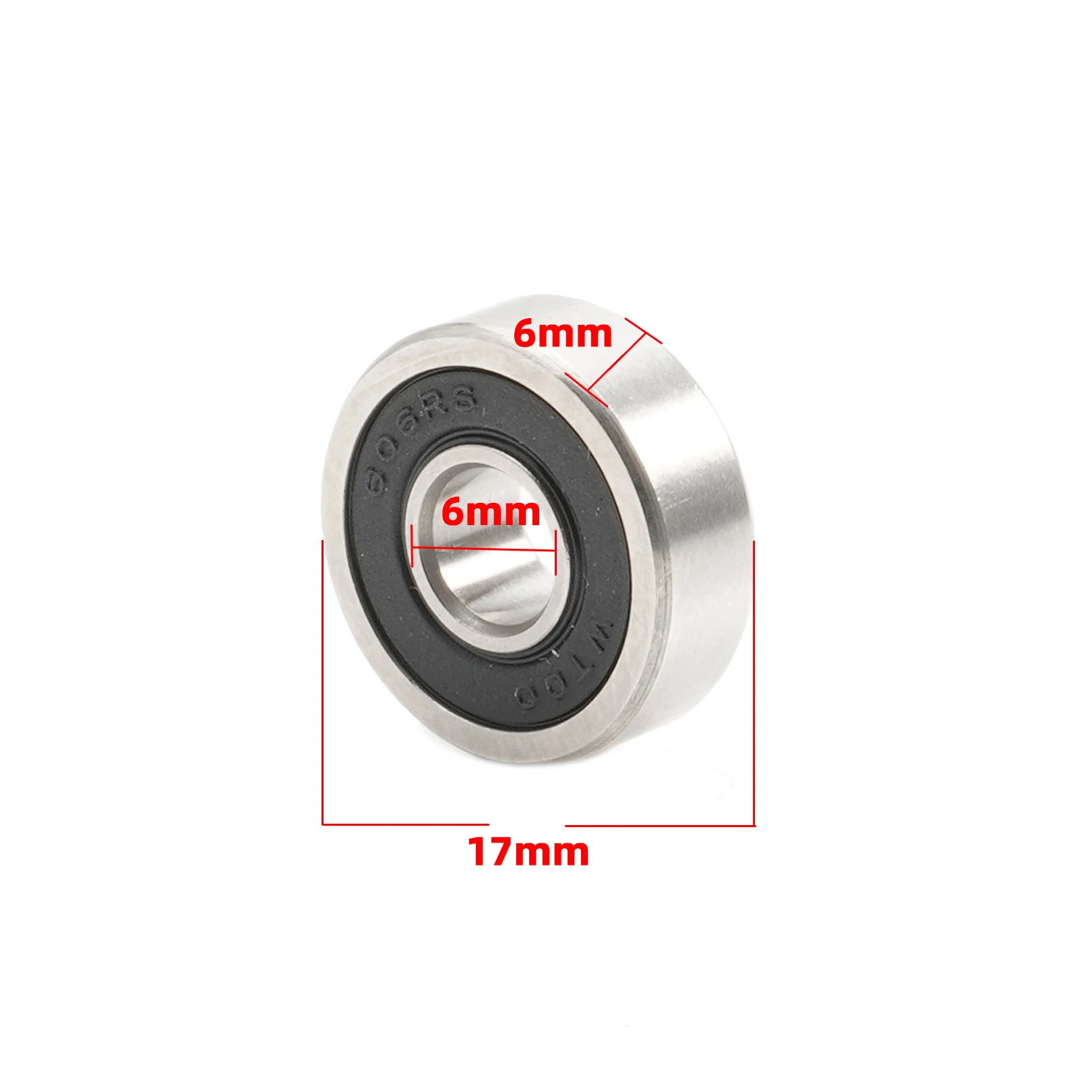 606RS Bearing 6*17*6 mm ABEC-5 (10PCS) Miniature Rubber Sealed 606-2RS 6x17x6 mm Ball Bearings 606 2RS