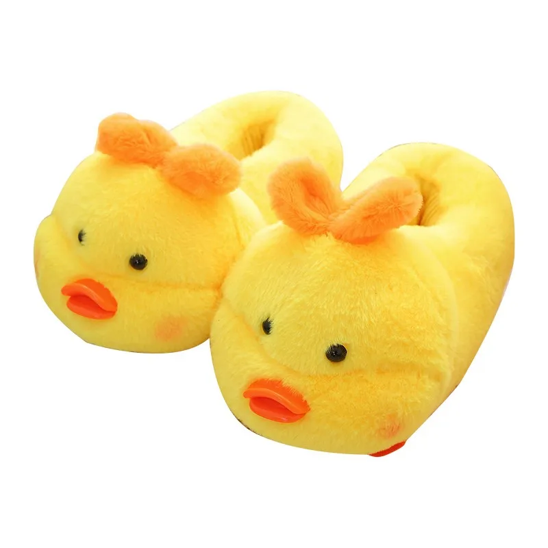 Nice Cute Animals Plush Toys & Indoor Warm Winter Adult Shoes Cartoon Dog/pig/duck/tiger/elk Shoes For Girls Christmas Gifts best dinner adult duck