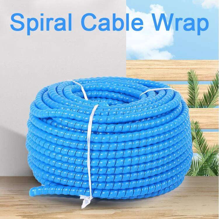 Untoom Spiral Cable Wrap Wire Organizer Cable Protection Sleeve Tube Wire Cable Management for Computer TV Mobile Phone Cable
