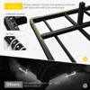 Bed Fram, King Size Floating Bed Frame, Metal Platform, with LED Light and Charging Station, No Box Spring Needed, Noise-Free 6