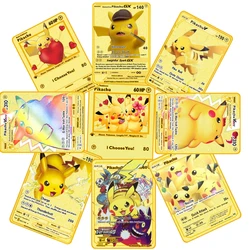 Carte en métal Pokemon Pikachu, jeu de combat Dragon qui respire le feu, Collection Vamx Gx Ex, jouets pour enfants, cadeau d'anniversaire, nouvelle Collection, offre spéciale 