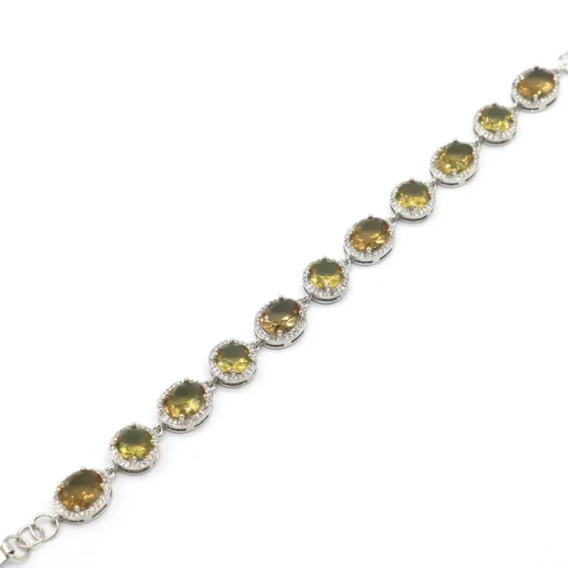 16g 925 SOLID STERLING SILVER Customized BRACELET Fire Rainbow Violet Topaz Changing Alexandrite Topaz Zultanitel Ladies Party 6
