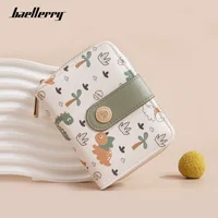 Baellerry New Women Wallet Short Coin Purse Cute Dinosaur Pattern Female Purses Photo Holder Hasp Card Holder Wallets for Girls 1