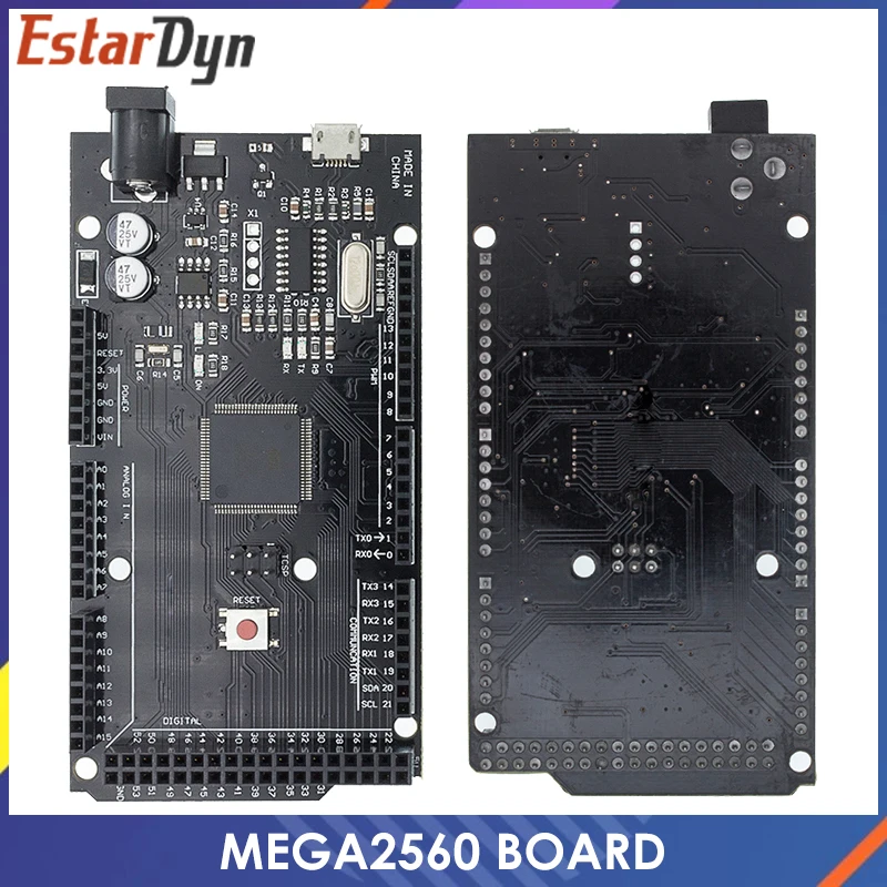 Mega 2560 R3 Per Mega2560 Ch340G/Atmega2560-16Au Microusb. Con Bootloader Per Arduino