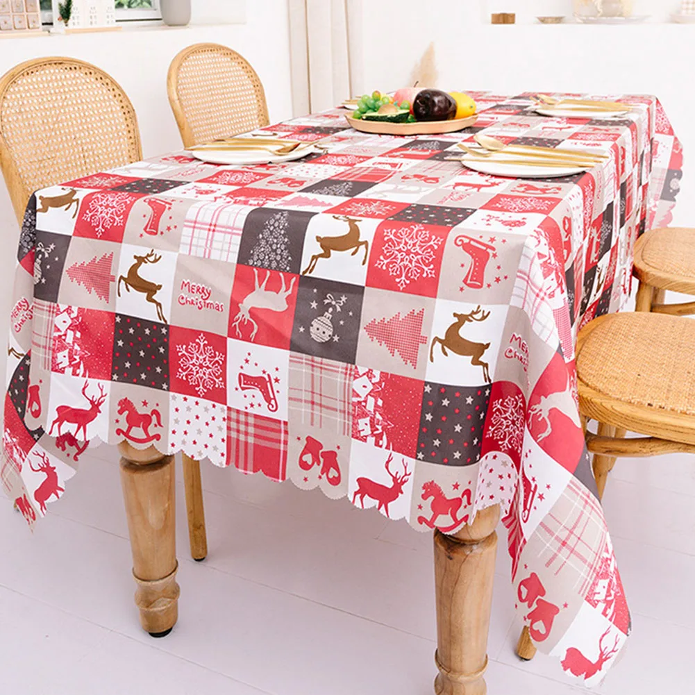 

Home Decor Christmas Tablecloth Table 144*180cm Beautiful Table Cover Fabric For Your Family Friends Holiday Decor
