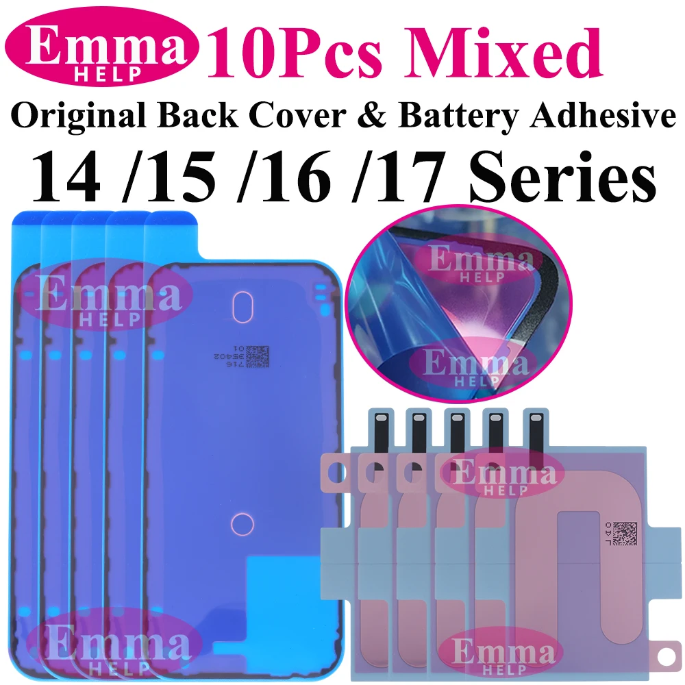 6 ชิ้นจอแสดงผล LCD กันน้ำกาวซีลขอบหน้าจอ+แถบกาวแบตเตอรี่ 1