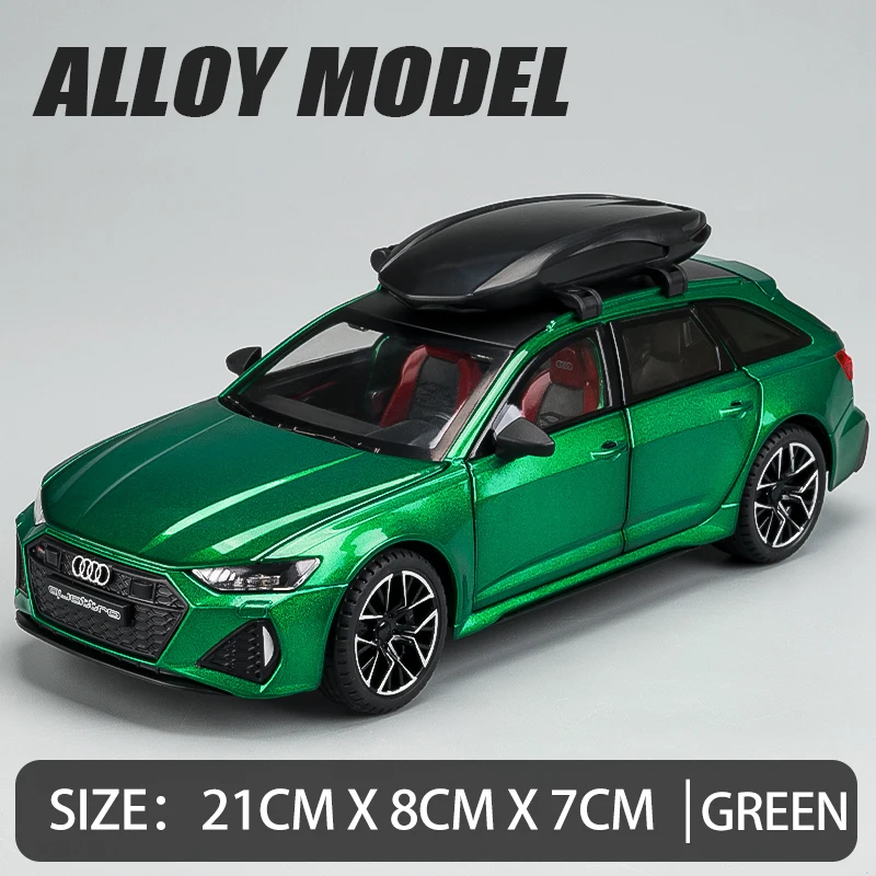 1:24 Audi RS6 Avant Station Wagon Model Car Metal Diecast