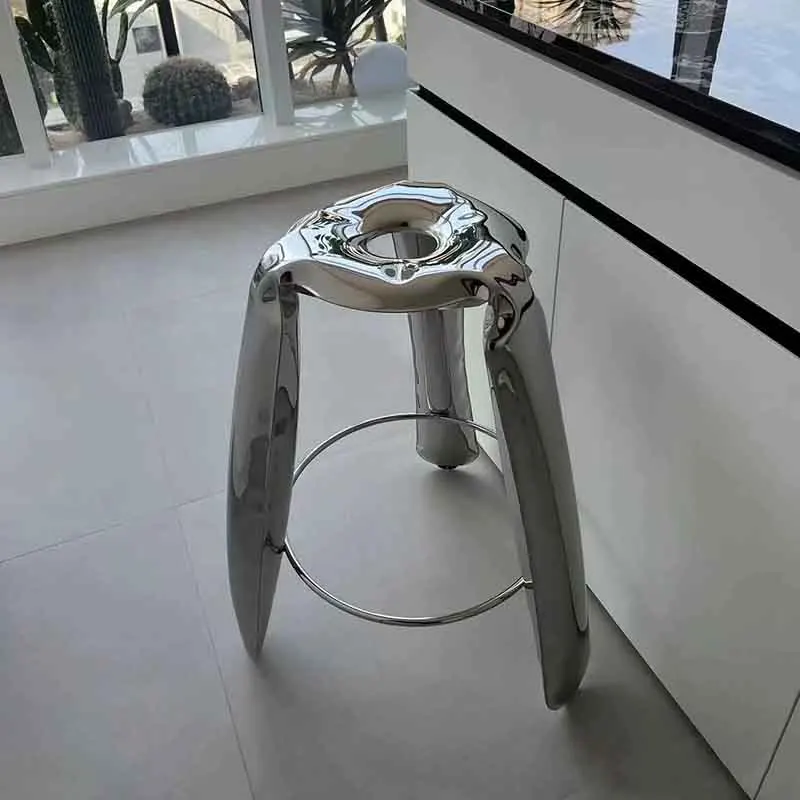 Sgabello in acciaio inossidabile rotondo gonfiabile - immagine 2