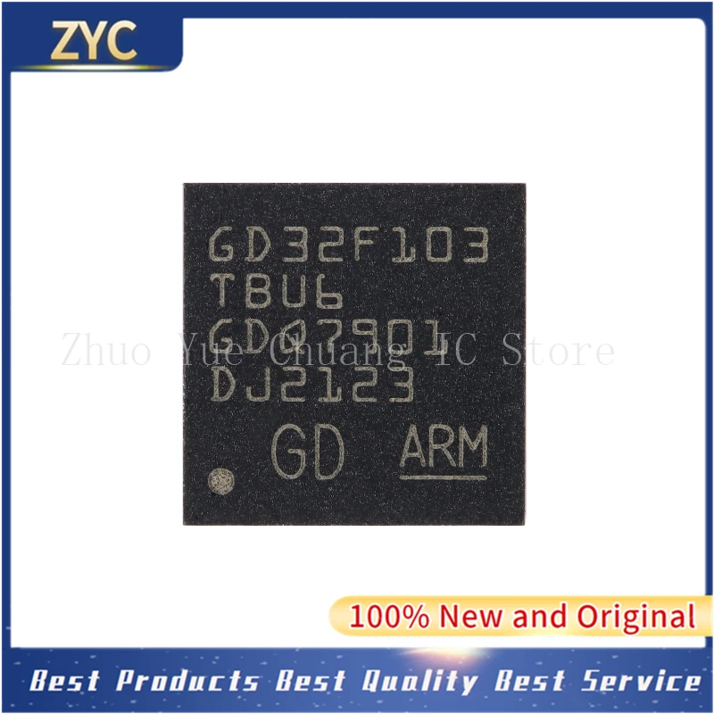 

10 шт./партия GD32F103T8U6 32F103T8U6 GD32F103 T8U6 GD32F103T8U6TR QFN36 ARM 100% Новый оригинальный микросхем MCU IC