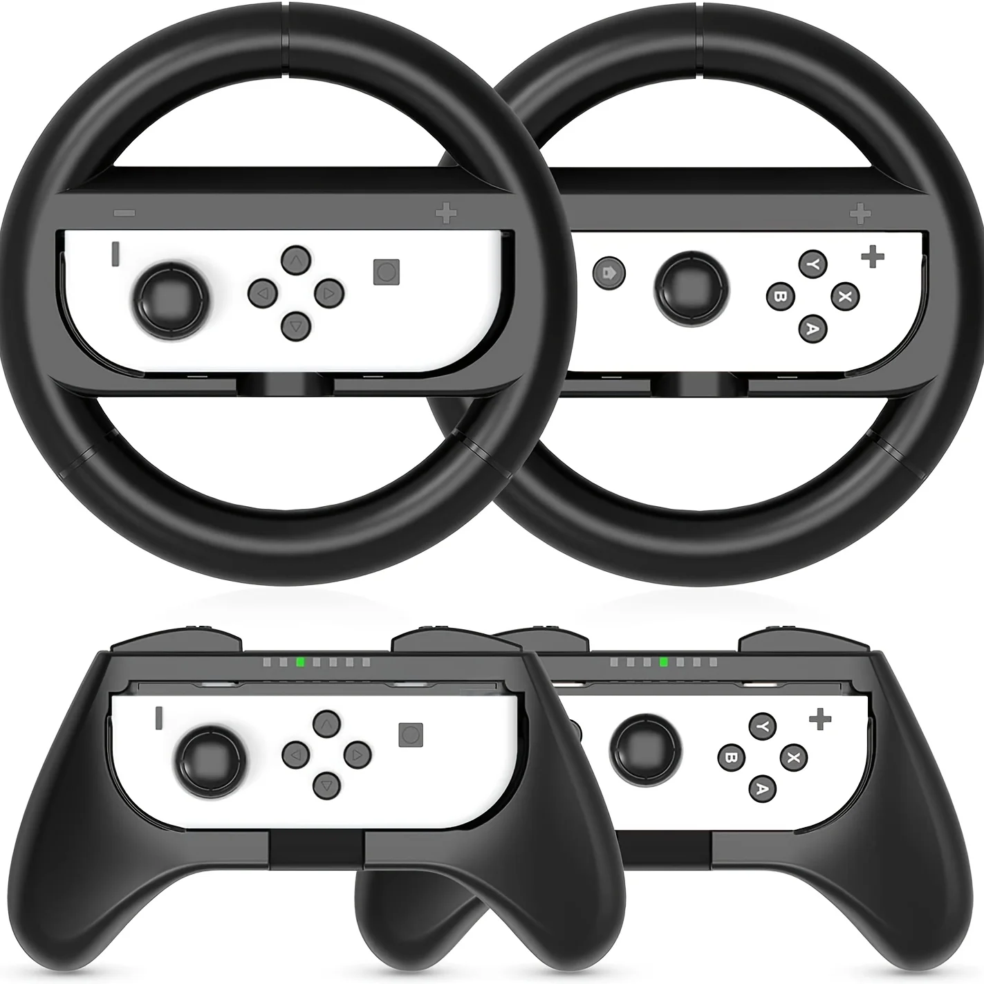 TNP Switch Lenkrad kompatibel mit Nintendo Switch Joy Con Controller,  Lenkräder für Joycon, Lenkradhalterung/Steering Wheel Zubehör kompatibel  mit