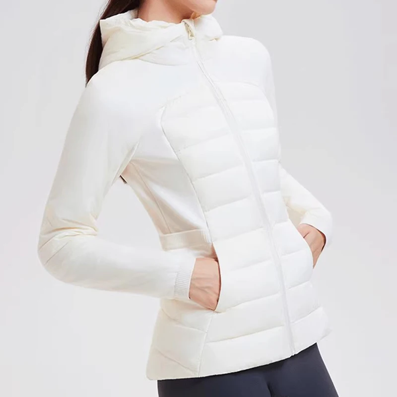 2026 Women's Golf Winter Coat-Slim Fit Multi-functional Cotton Warm Coat with Stylish Hood