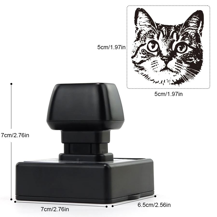 pet portrait stamps, DIY dog shaped stamps, personalized cat and dog souvenir gifts, large-sized 5-color ink