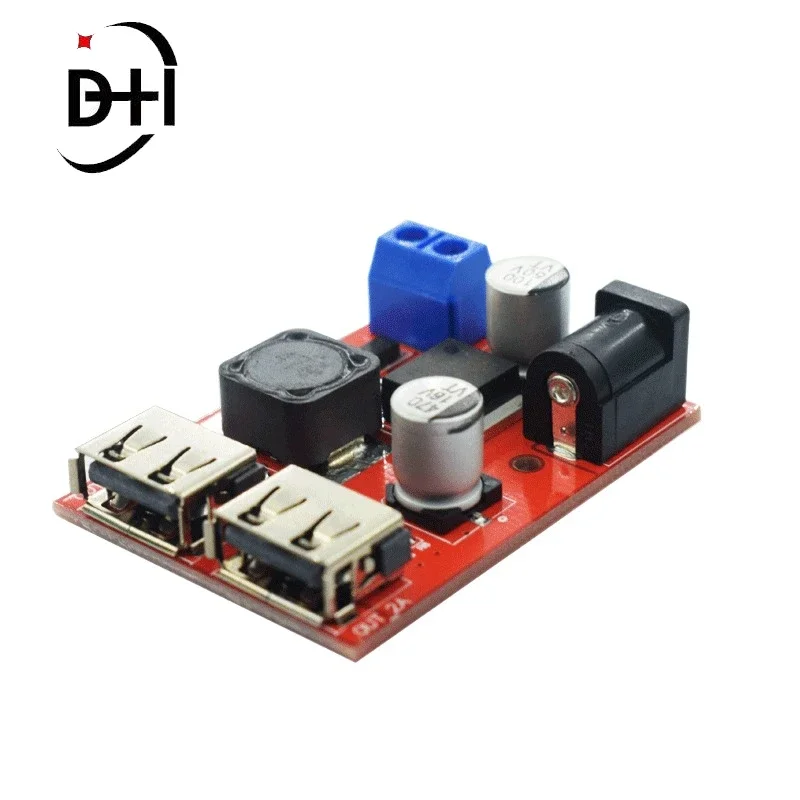 Lm2596 Lm2596S Dual Usb Dc-Dc 9V 12V 24V 36V A 5V 3A Step Down Buck Converter Board Caricabatteria Da Auto Modulo Di Alimentazione Solare