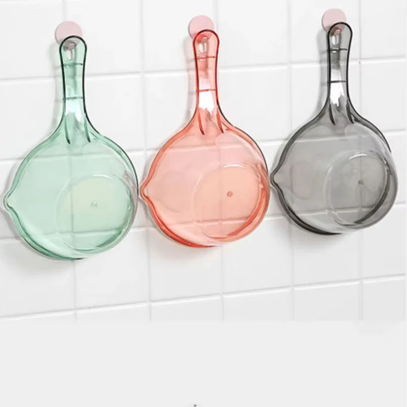 Thickened Anti-fall Water Ladle Transparent Shampooing Water Scoop Bath Spoon Large Capacity Long Handle Big Dipper