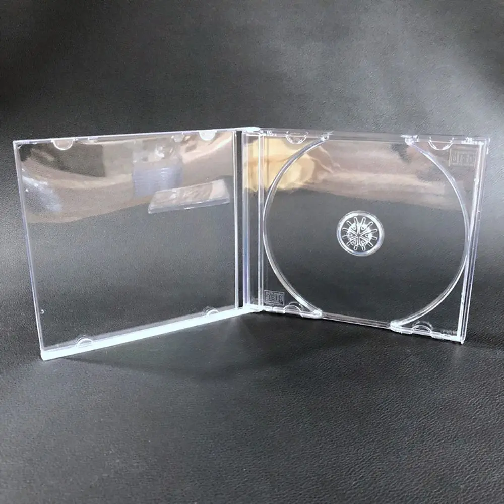 앨범 박스 반투명 CD 보호 케이스 먼지 방지 스크래치 방지 디스크 CD 박스 투명 빈 싱글 디스크 보관 DVD 케이스