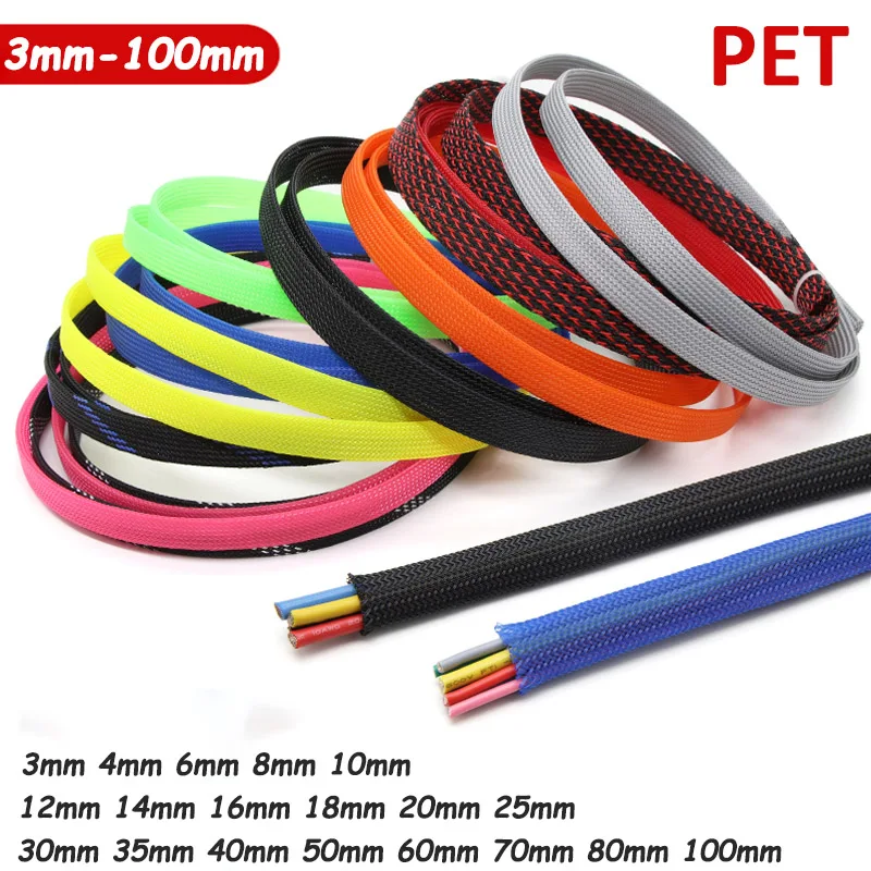 Funda De Cable Trenzado Expandible De PET Con Cierre Automático
