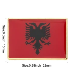 Albania Flag Enamel Lapel Pin Badge (XY0743)