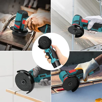 12V 3 Inch Mini Angle Grinder 19500rpm Household Cutting Machine Polishing Machine Micro Angle Grinder Cordless Power Tool 9
