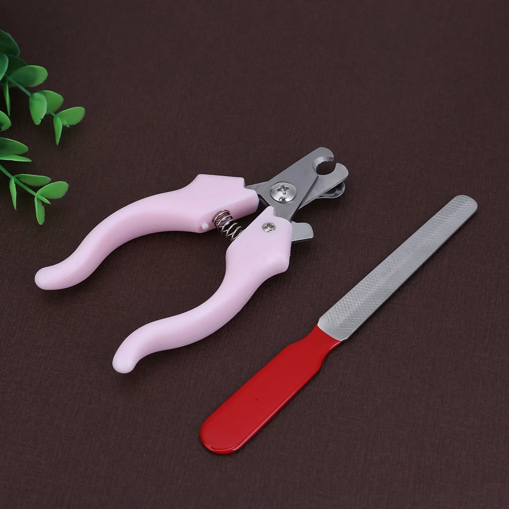 Stainless Steel Nail Trimmer Ergonomic Design Pet Scissors Trimmers Multifunctional Anti Grasping for Small Medium Pet Animals