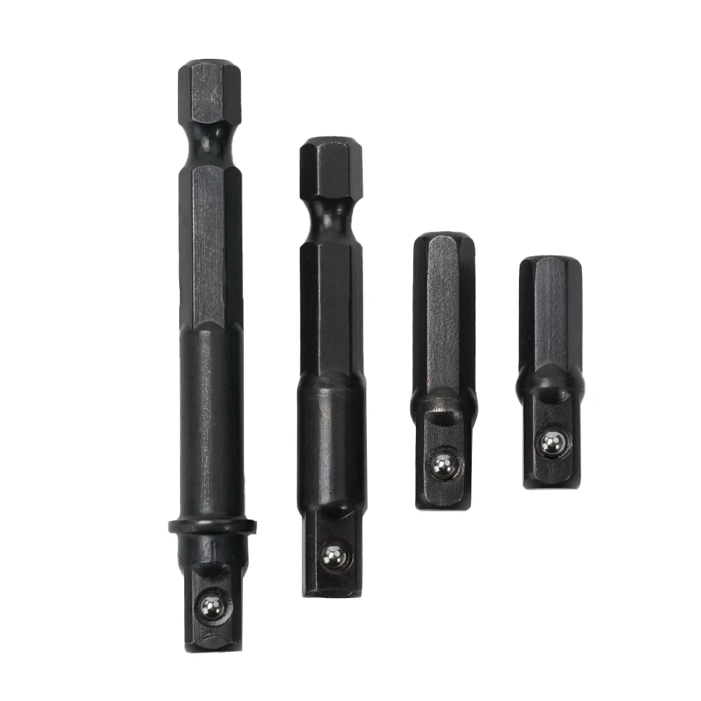 1/4 stücke Aufprall buchsen adapter 1/4 Zoll Schaft bohrer Verlängerung stange für Aufprall fahrer Sechs kant schaft zur Vierkant buchsen verlängerung – Detail 2