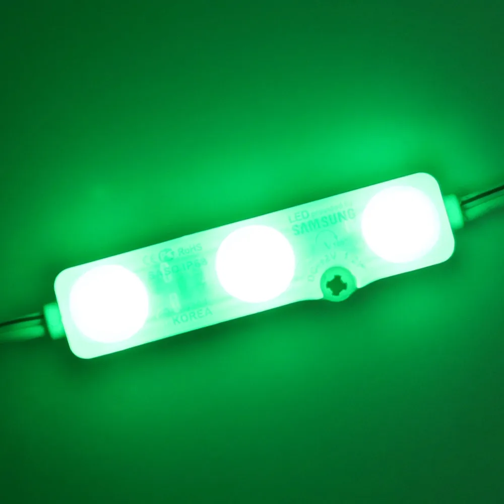50pcs ip68 wasserdicht 1,2 LED-Modul Licht w 3leds Werbe lampe Zeichen  Hintergrund beleuchtung 12V kaltweiß