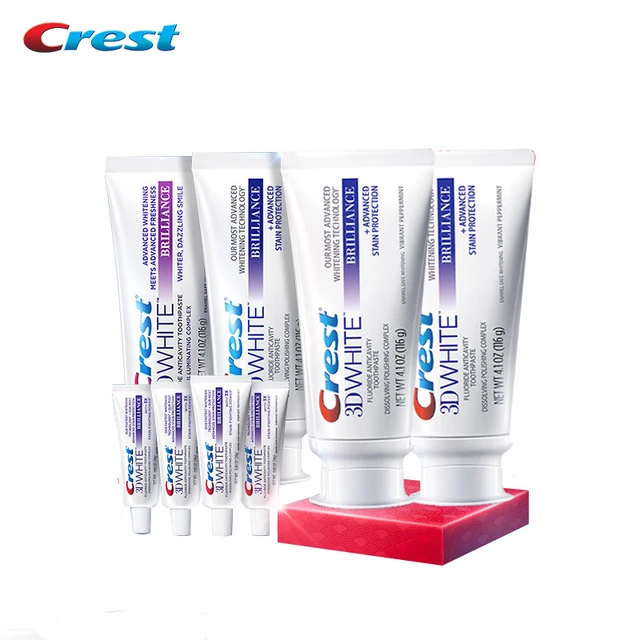 Crest 3d White Brilliance Teeth Whitening Toothpaste - Vibrant