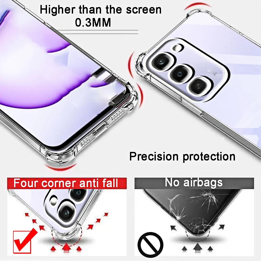 Shockproof Transparent Soft Phone Case - Enhanced Protection