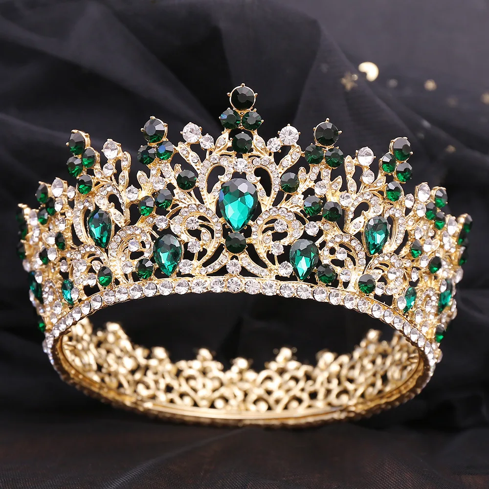 NWT Beautiful formal crown for wed pageant or prom Amazon.com: winvin Full Crystal Queen King Wedding Pageant  main image 2
