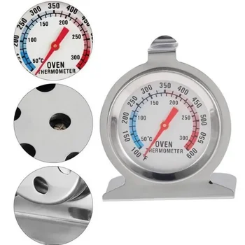 New Food Meat Temperature Stand Up Dial Oven Thermometer Stainless Steel Gauge Gage Large Diameter Measuring Appliance