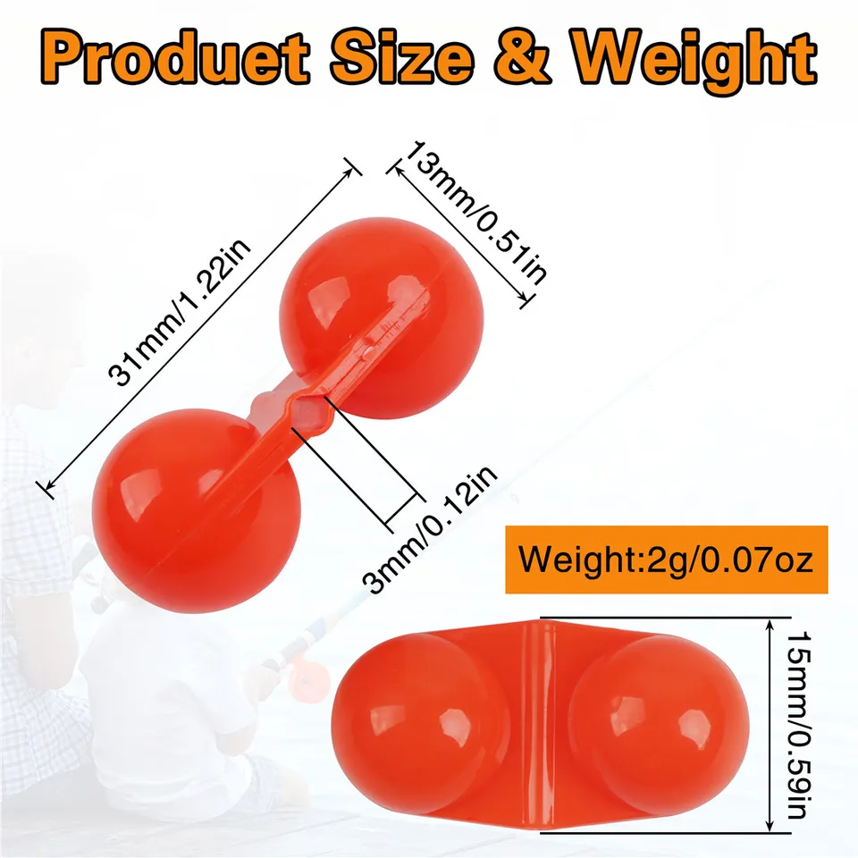 50x Angel Doppel Rassel Perlen Für Wels Angeln - Lautstarke Köder Für Mehr Fischfang