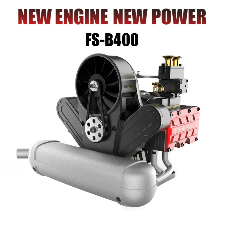 

TOYAN FS-B400 14CC Engine Model Toy Opposed Four Cylinder Metal 4 Stroke for DIY RC Model Car Game Boy Toys